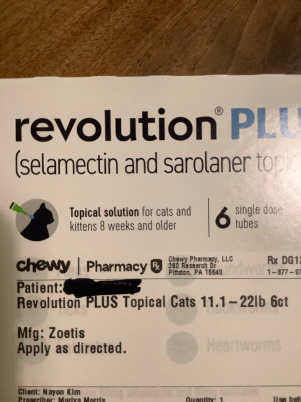 NWT Revolution Plus For Cats Rx - Picture 5 of 5